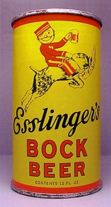 Esslinger's Bock Beer Can