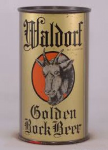 Waldorf Golden Bock Beer Can